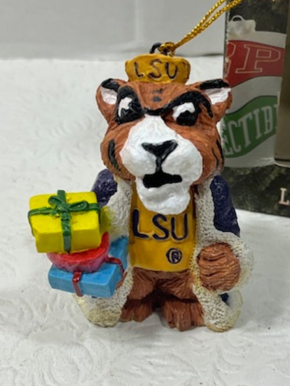 VTG Louisiana State University LSU Tigers Mascot Christmas Ornament Collectible